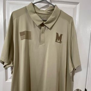 Men’s Under Armour HeatGear Maryland loose short sleeved polo shirt, size 3XL